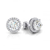 Moissanite Diamond Earring- -حلق الماس الموزنايت | 1 قراط