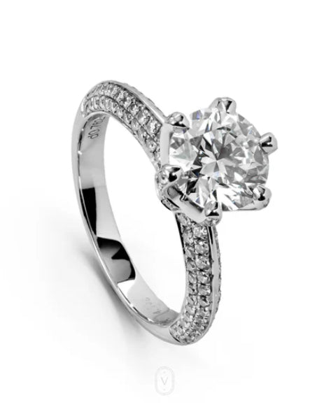 Moissanite Diamond Ring  | 3 Carat -  خاتم الماس موزنايت