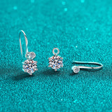 Moissanite Diamond Earring- -حلق الماس الموزنايت | 2.12 قراط