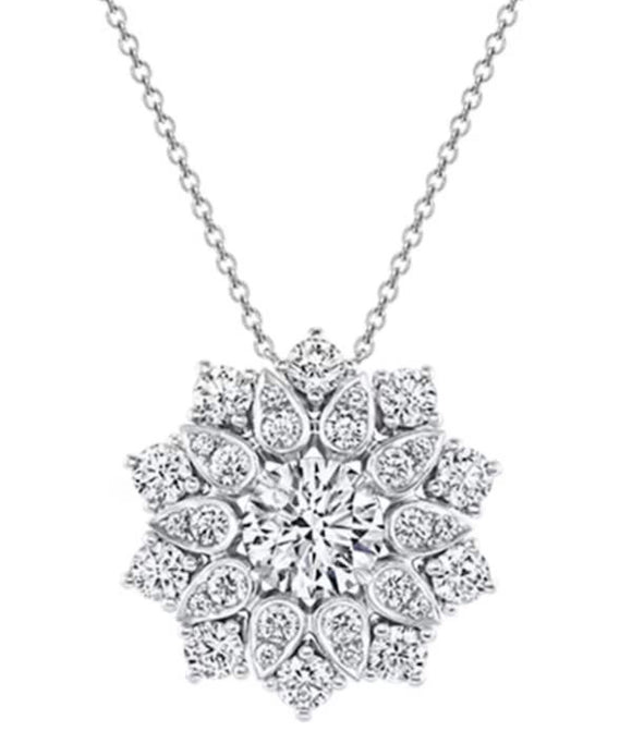 Moissanite Diamond Necklace  قلادة الماس الموزنايت