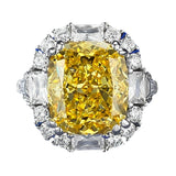 Citrine & White Topaz Ring - خاتم السترين والتوباز الابيض