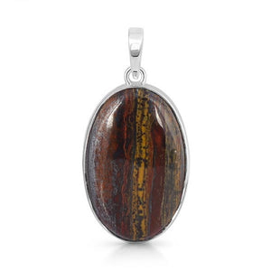 Iron Tiger Eye Pendant - حجر التايجر اي الحديدي