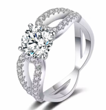 Moissanite Diamond Ring -  خاتم الماس موزنايت | 1 قراط