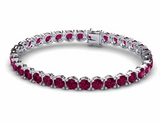 Tennis Ruby Bracelet اسوارة الياقوت الأحمر  | نص قراط لكل حبة ياقوت |