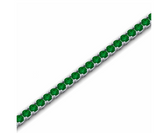 Tennis Emerald Bracelet اسوارة الزمرد الاخضر  | نص قراط لكل حبة زمرد  |