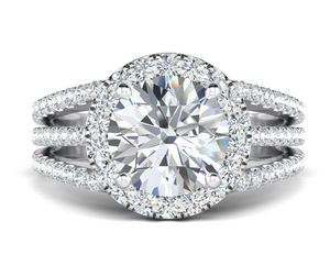 Moissanite Diamond Ring -  خاتم الماس موزنايت | 3 قراط