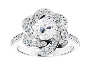 Moissanite Diamond Ring- خاتم الماس الموزنايت | 1 قراط