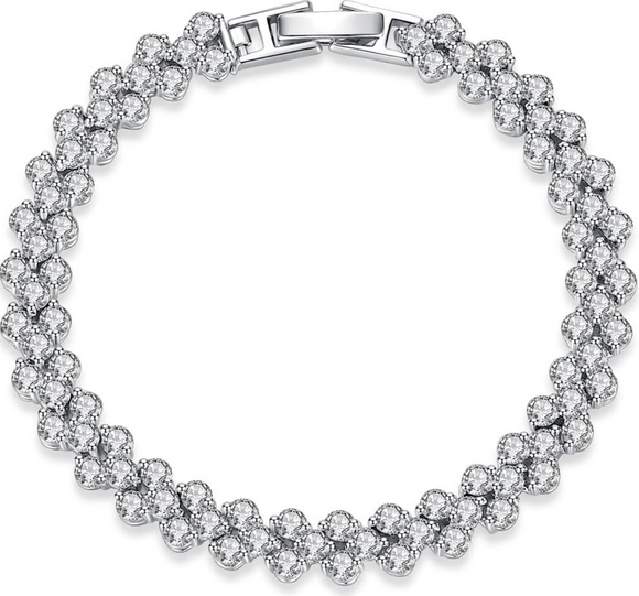 6.8CT Moissanite Diamond Bracelet اسوارة الماس الموزنايت