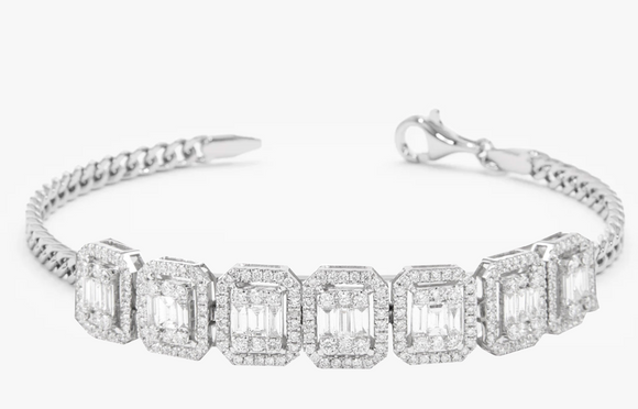 Moissanite Diamond Bracelet  - اسوارة الماس الموزنايت