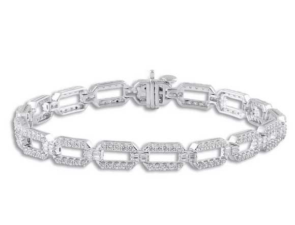 Moissanite Diamond Bracelet  - اسوارة الماس الموزنايت