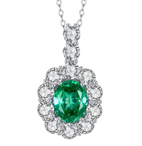 Emerald  Gemstone Neckless -  الزمرد الاخضر