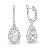 Moissanite Earring- -حلق الماس الموزنايت | 2 قراط