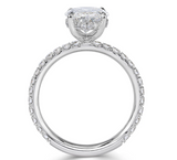 Oval Diamond Moissanite Ring -  خاتم الماس موزنايت |  4.5 قيراط