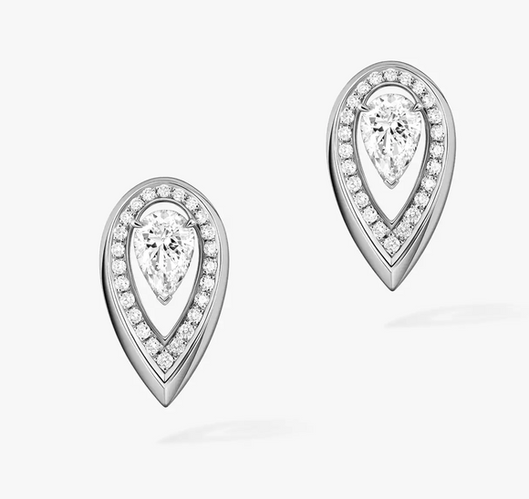 Moissanite Diamond Earring- -حلق الماس الموزنايت