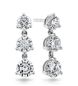 Round Brilliant Moissanite Diamond Earring | -حلق الماس الموزنايت