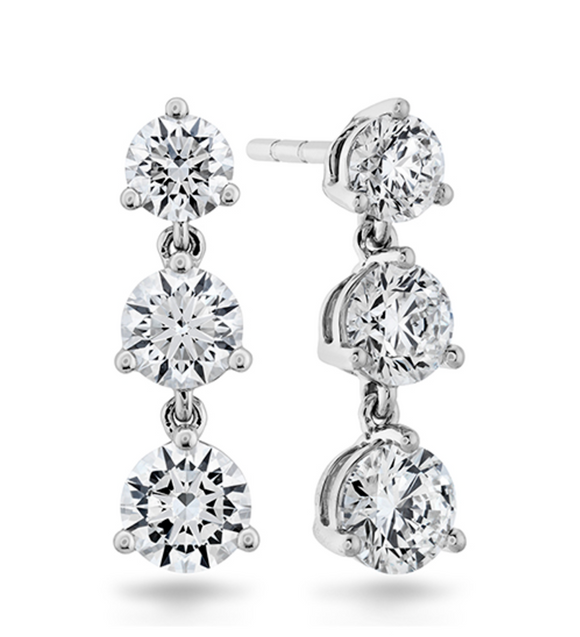 Round Brilliant Moissanite Diamond Earring | -حلق الماس الموزنايت