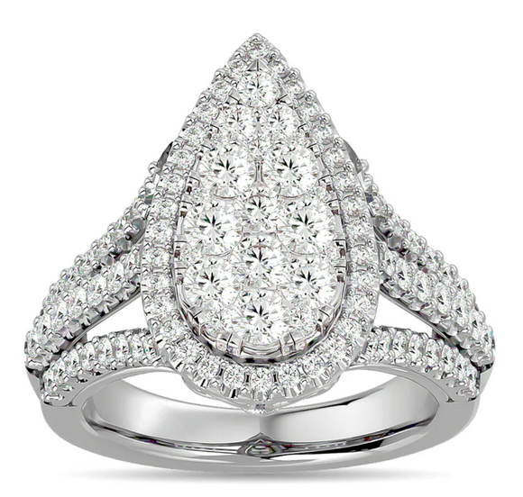 Moissanite Diamond Ring  -  خاتم الماس موزنايت