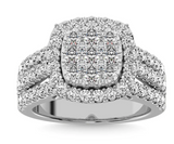 Moissanite Diamond Ring - خاتم الماس موزنايت