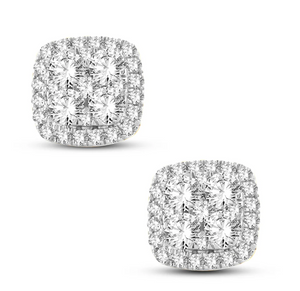 Moissanite Diamond Stud Earrings | - حلق الماس الموزنايت