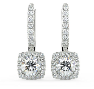 Moissanite Diamond Earrings | - حلق الماس الموزنايت