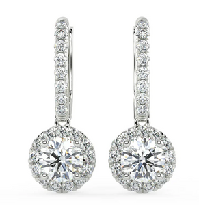 Moissanite Diamond Earrings | - حلق الماس الموزنايت