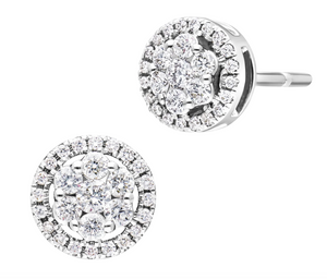 Moissanite Diamond Earrings |حلق الماس الموزنايت