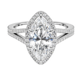 Marquise Moissanite Diamond Ring -  خاتم الماس موزنايت - ماركيز