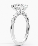 Moissanite Diamond Ring  - Pear shape  5 carat -  خاتم الماس موزنايت