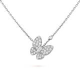 Van cleef Necklace Moissanite Diamond -  قلادة الماس الموزنايت | فان كليف