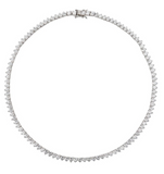 3mm | Moissanite Diamond Tennis Necklace | 0.15 carat |  قلادة الماس الموزنايت تنس