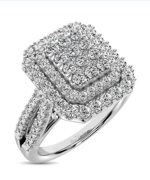 Moissanite Diamond Ring - خاتم الماس موزنايت