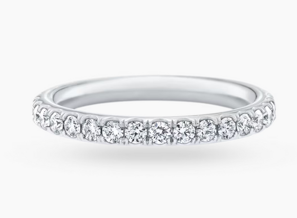 Moissanite Diamond Ring - Band -  خاتم الماس موزنايت